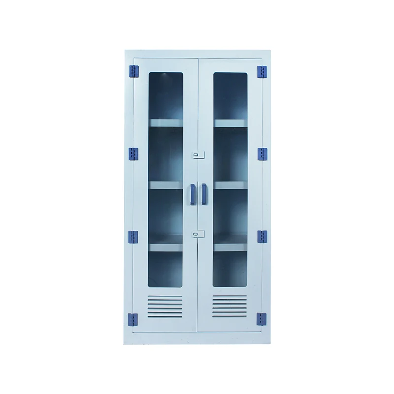 Шкаф за съхранение на корозивни химикали с двойна врата