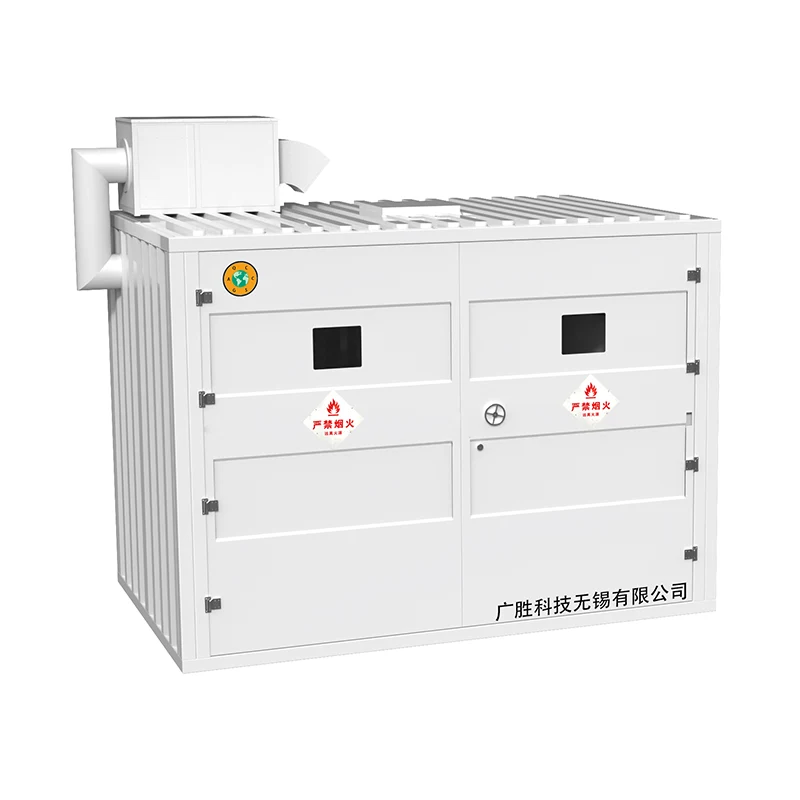 Външен взривозащитен контейнерен склад от рафтов тип